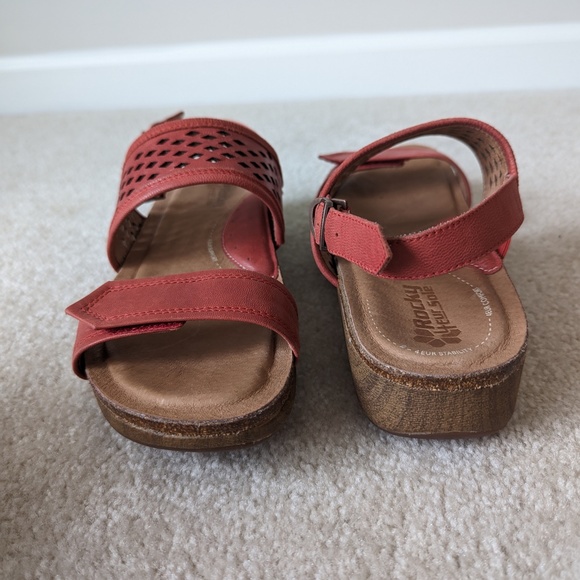 Rocky 4EurSole RKH185 Women Red Sprightly Slingback Comfort Sandal Non-Slip Sz 9 - Picture 14 of 16